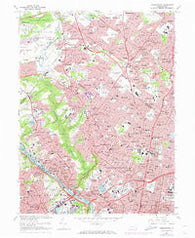 Germantown Pennsylvania Historical topographic map, 1:24000 scale, 7.5 X 7.5 Minute, Year 1967