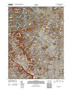 Germantown Pennsylvania Historical topographic map, 1:24000 scale, 7.5 X 7.5 Minute, Year 2010