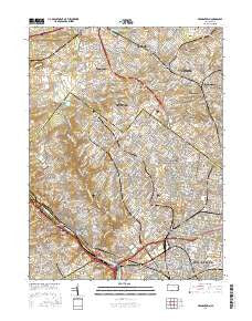 Germantown Pennsylvania Current topographic map, 1:24000 scale, 7.5 X 7.5 Minute, Year 2016