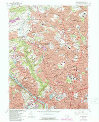 Germantown Pennsylvania Historical topographic map, 1:24000 scale, 7.5 X 7.5 Minute, Year 1967