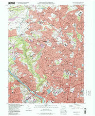 Germantown Pennsylvania Historical topographic map, 1:24000 scale, 7.5 X 7.5 Minute, Year 1997