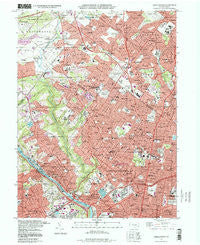 Germantown Pennsylvania Historical topographic map, 1:24000 scale, 7.5 X 7.5 Minute, Year 1997