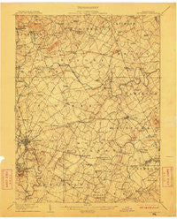 Gettysburg Pennsylvania Historical topographic map, 1:62500 scale, 15 X 15 Minute, Year 1908