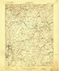 Gettysburg Pennsylvania Historical topographic map, 1:62500 scale, 15 X 15 Minute, Year 1908