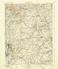 Gettysburg Pennsylvania Historical topographic map, 1:62500 scale, 15 X 15 Minute, Year 1908