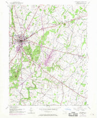 Gettysburg Pennsylvania Historical topographic map, 1:24000 scale, 7.5 X 7.5 Minute, Year 1951