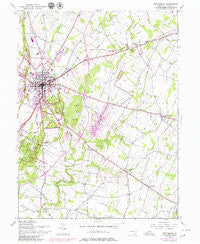 Gettysburg Pennsylvania Historical topographic map, 1:24000 scale, 7.5 X 7.5 Minute, Year 1951