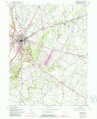 Gettysburg Pennsylvania Historical topographic map, 1:24000 scale, 7.5 X 7.5 Minute, Year 1951