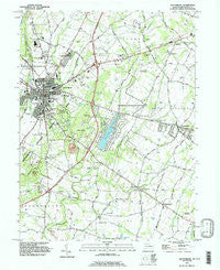 Gettysburg Pennsylvania Historical topographic map, 1:24000 scale, 7.5 X 7.5 Minute, Year 1990