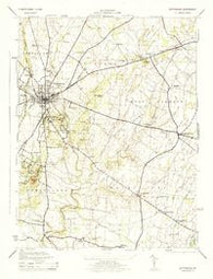Gettysburg Pennsylvania Historical topographic map, 1:31680 scale, 7.5 X 7.5 Minute, Year 1944
