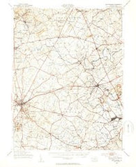Gettysburg Pennsylvania Historical topographic map, 1:62500 scale, 15 X 15 Minute, Year 1951