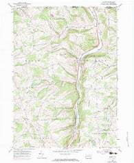 Gillett Pennsylvania Historical topographic map, 1:24000 scale, 7.5 X 7.5 Minute, Year 1954
