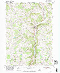 Gillett Pennsylvania Historical topographic map, 1:24000 scale, 7.5 X 7.5 Minute, Year 1954