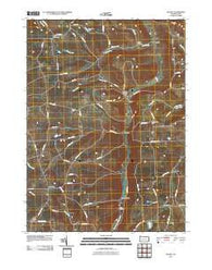 Gillett Pennsylvania Historical topographic map, 1:24000 scale, 7.5 X 7.5 Minute, Year 2010