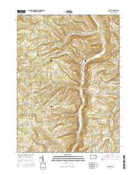 Gillett Pennsylvania Current topographic map, 1:24000 scale, 7.5 X 7.5 Minute, Year 2016
