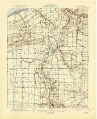 Girard Pennsylvania Historical topographic map, 1:62500 scale, 15 X 15 Minute, Year 1900