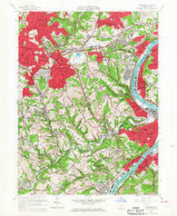 Glassport Pennsylvania Historical topographic map, 1:24000 scale, 7.5 X 7.5 Minute, Year 1960