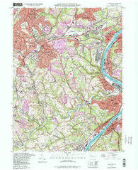 Glassport Pennsylvania Historical topographic map, 1:24000 scale, 7.5 X 7.5 Minute, Year 1988