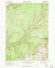 Gleason Pennsylvania Historical topographic map, 1:24000 scale, 7.5 X 7.5 Minute, Year 1970