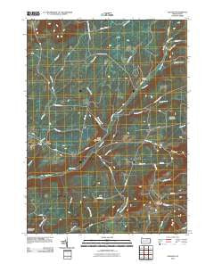 Gleason Pennsylvania Historical topographic map, 1:24000 scale, 7.5 X 7.5 Minute, Year 2010