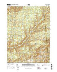 Gleason Pennsylvania Current topographic map, 1:24000 scale, 7.5 X 7.5 Minute, Year 2016