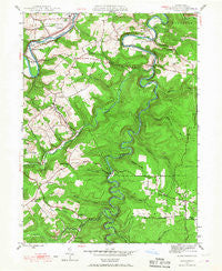 Glen Richey Pennsylvania Historical topographic map, 1:24000 scale, 7.5 X 7.5 Minute, Year 1944