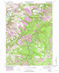Glen Richey Pennsylvania Historical topographic map, 1:24000 scale, 7.5 X 7.5 Minute, Year 1944