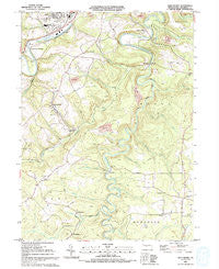 Glen Richey Pennsylvania Historical topographic map, 1:24000 scale, 7.5 X 7.5 Minute, Year 1993