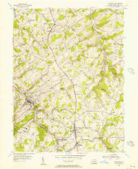 Glen Rock Pennsylvania Historical topographic map, 1:24000 scale, 7.5 X 7.5 Minute, Year 1954