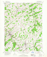 Glen Rock Pennsylvania Historical topographic map, 1:24000 scale, 7.5 X 7.5 Minute, Year 1954