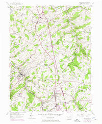 Glen Rock Pennsylvania Historical topographic map, 1:24000 scale, 7.5 X 7.5 Minute, Year 1954