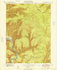 Glen Union Pennsylvania Historical topographic map, 1:24000 scale, 7.5 X 7.5 Minute, Year 1948