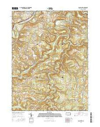 Glen Richey Pennsylvania Current topographic map, 1:24000 scale, 7.5 X 7.5 Minute, Year 2016