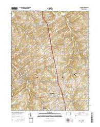 Glen Rock Pennsylvania Current topographic map, 1:24000 scale, 7.5 X 7.5 Minute, Year 2016