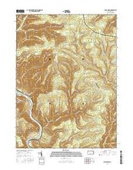 Glen Union Pennsylvania Current topographic map, 1:24000 scale, 7.5 X 7.5 Minute, Year 2016
