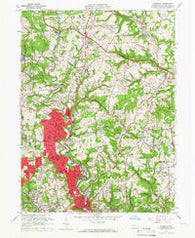 Glenshaw Pennsylvania Historical topographic map, 1:24000 scale, 7.5 X 7.5 Minute, Year 1960