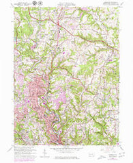 Glenshaw Pennsylvania Historical topographic map, 1:24000 scale, 7.5 X 7.5 Minute, Year 1960