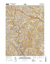 Glenshaw Pennsylvania Current topographic map, 1:24000 scale, 7.5 X 7.5 Minute, Year 2016