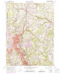 Glenshaw Pennsylvania Historical topographic map, 1:24000 scale, 7.5 X 7.5 Minute, Year 1960