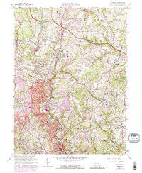 Glenshaw Pennsylvania Historical topographic map, 1:24000 scale, 7.5 X 7.5 Minute, Year 1960