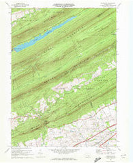 Grantville Pennsylvania Historical topographic map, 1:24000 scale, 7.5 X 7.5 Minute, Year 1969