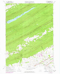 Grantville Pennsylvania Historical topographic map, 1:24000 scale, 7.5 X 7.5 Minute, Year 1969
