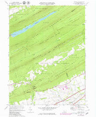 Grantville Pennsylvania Historical topographic map, 1:24000 scale, 7.5 X 7.5 Minute, Year 1969