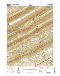 Grantville Pennsylvania Current topographic map, 1:24000 scale, 7.5 X 7.5 Minute, Year 2016