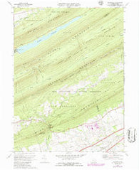Grantville Pennsylvania Historical topographic map, 1:24000 scale, 7.5 X 7.5 Minute, Year 1969
