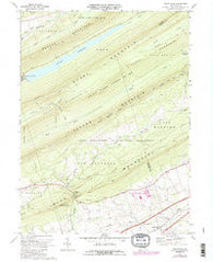 Grantville Pennsylvania Historical topographic map, 1:24000 scale, 7.5 X 7.5 Minute, Year 1969