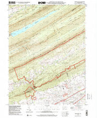 Grantville Pennsylvania Historical topographic map, 1:24000 scale, 7.5 X 7.5 Minute, Year 1999