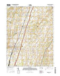 Greencastle Pennsylvania Current topographic map, 1:24000 scale, 7.5 X 7.5 Minute, Year 2016