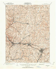 Greensburg Pennsylvania Historical topographic map, 1:62500 scale, 15 X 15 Minute, Year 1904