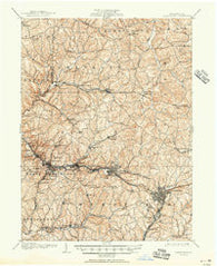 Greensburg Pennsylvania Historical topographic map, 1:62500 scale, 15 X 15 Minute, Year 1906